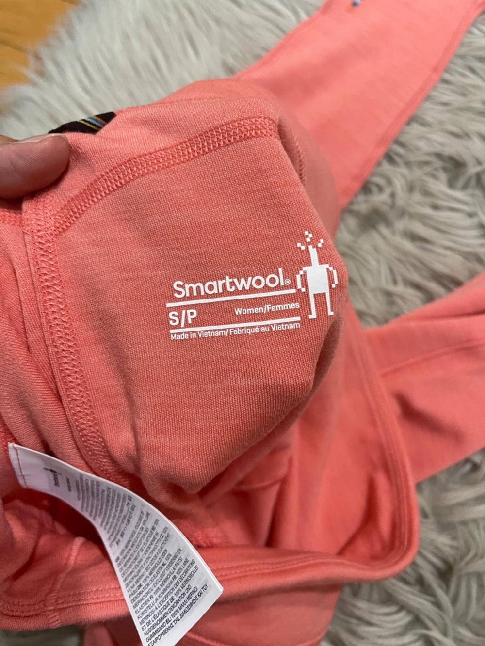 Smartwool sunset coral merino wool layer - Picture 7 of 8